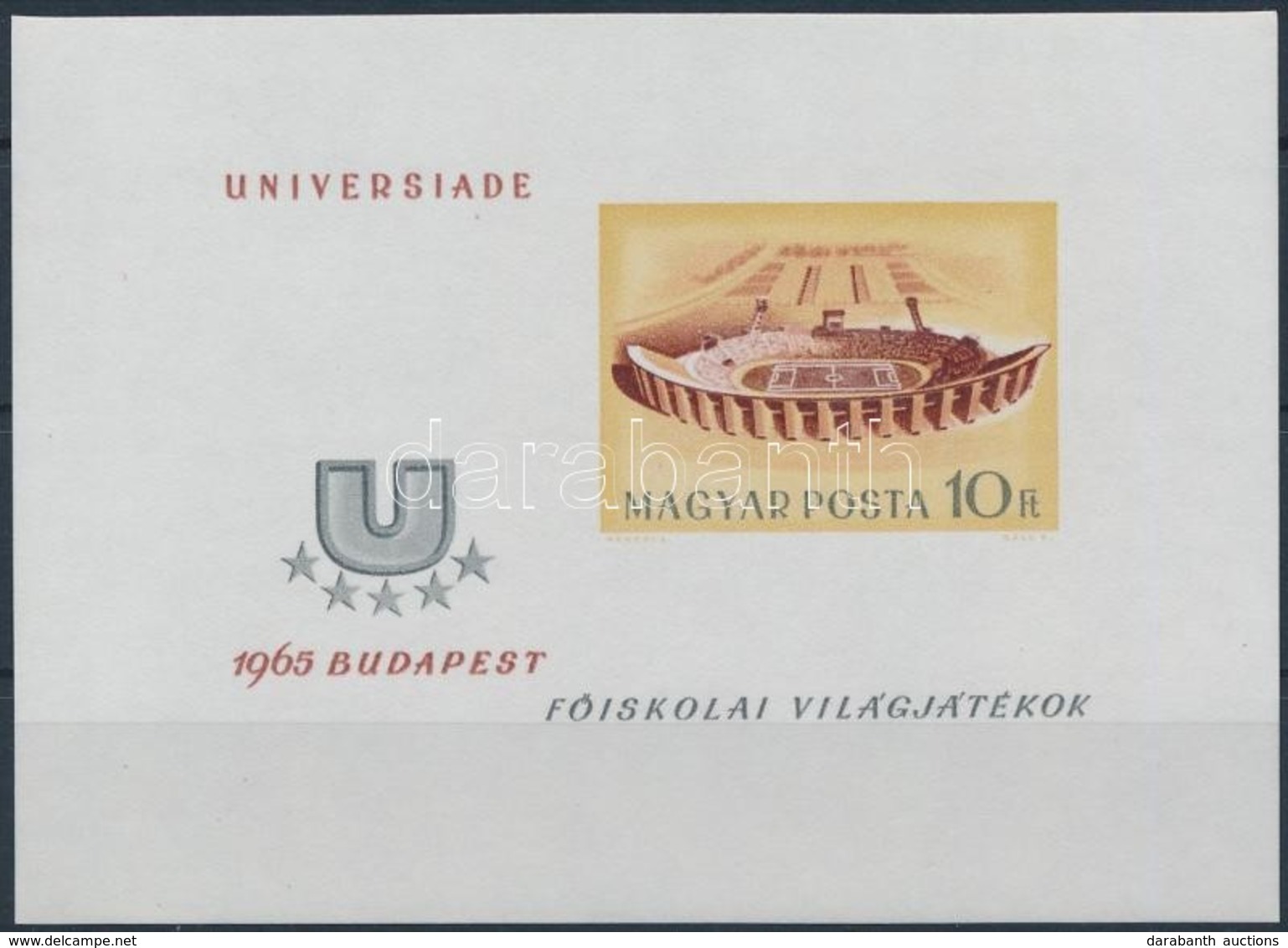 ** 1965 Universiade Vágott Blokk (4.000) - Other & Unclassified