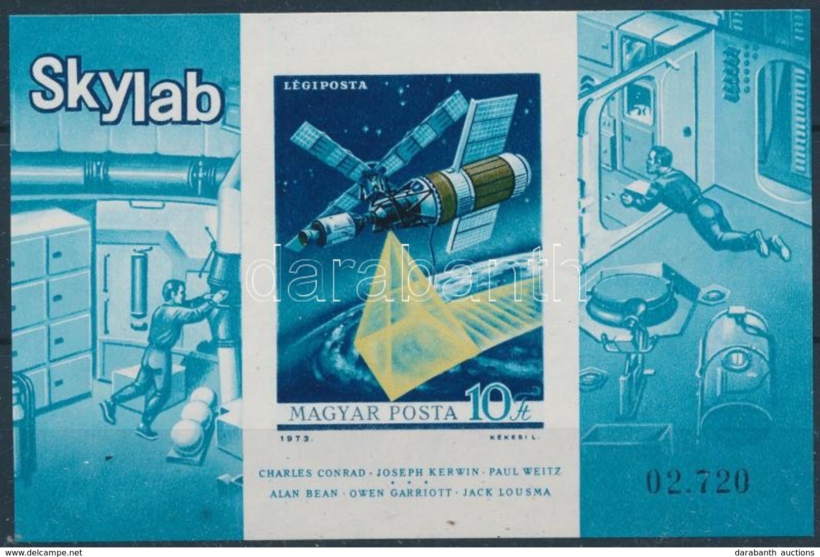 ** 1973 Skylab Vágott Blokk (3.500) - Andere & Zonder Classificatie