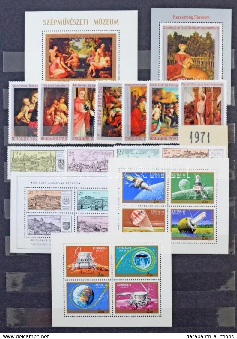 ** 1968-1978 Szépen Rendezett Postatiszta Gyűjtemény 16 Lapos A4-es Berakóban, Barna Borítóval - Other & Unclassified