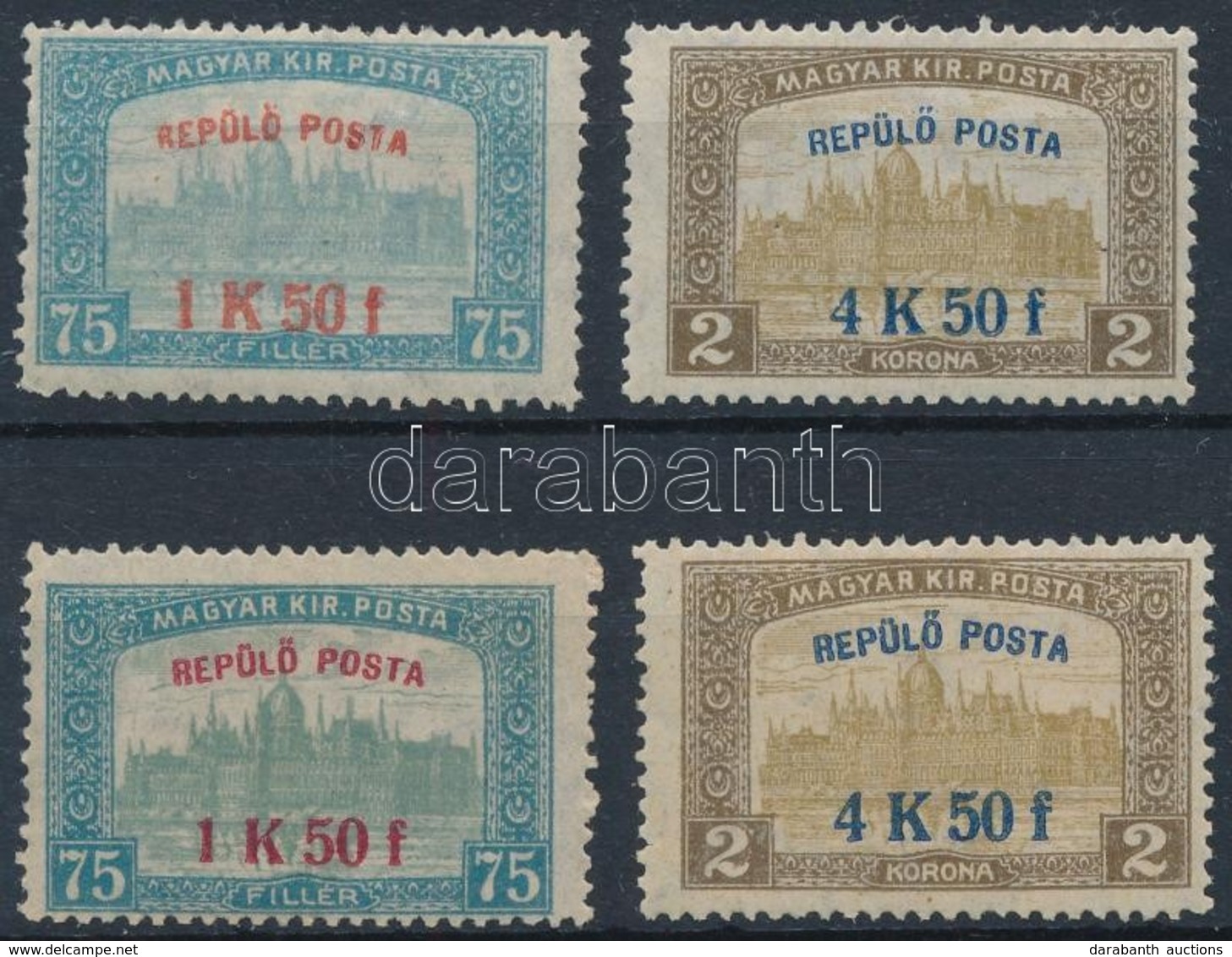 ** 1918 Repülő Posta 2 Sor (30.000) - Andere & Zonder Classificatie