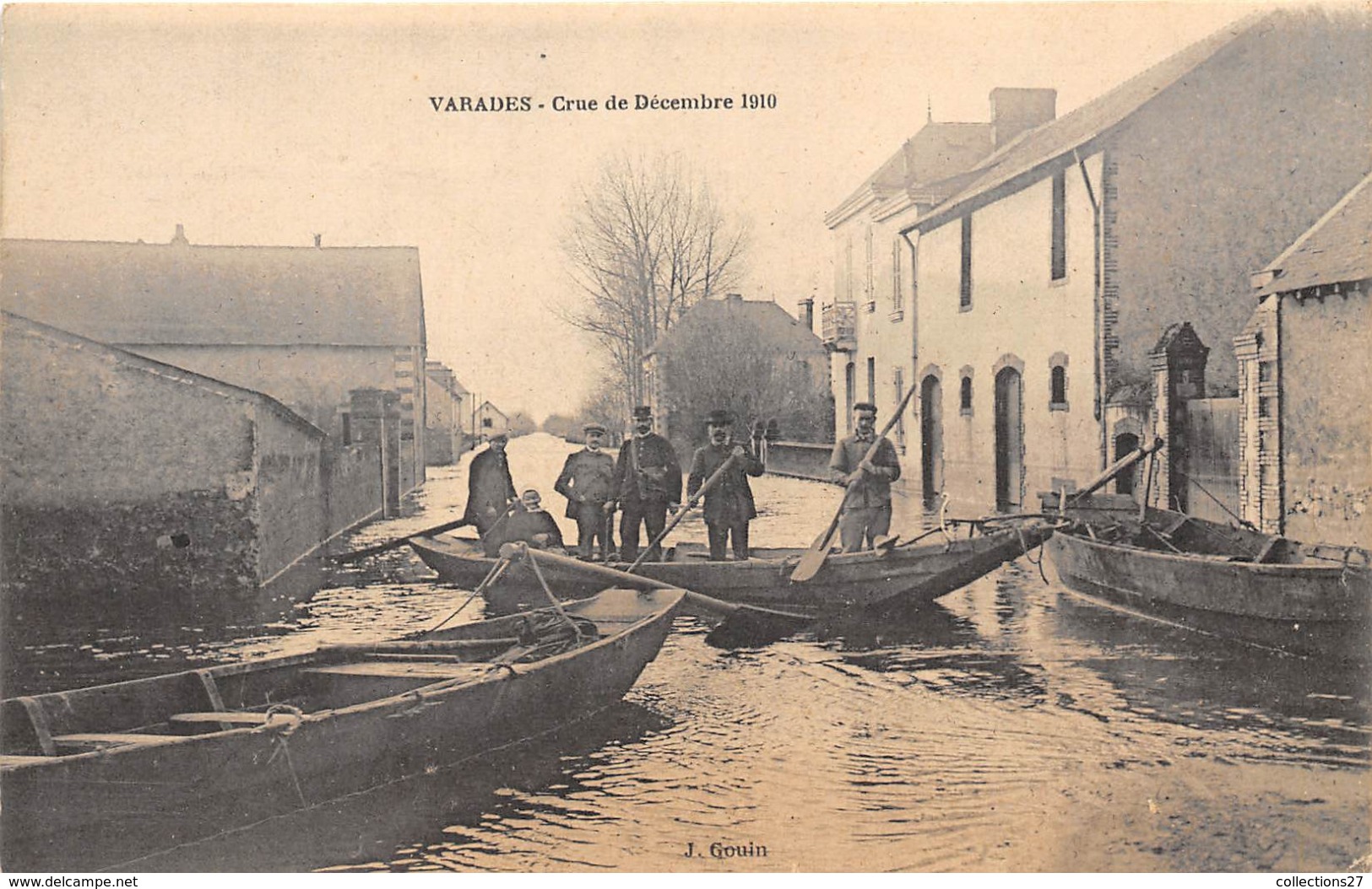 44-VARADES- CRUE DE DECEMBRE 1910 ( VOIR FACTEURS ) - Varades