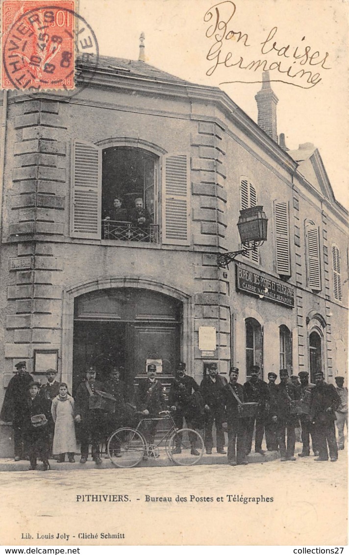 45-PITHIVIERS- BUREAU DES POSTES ET TELEGRAPHES - Pithiviers