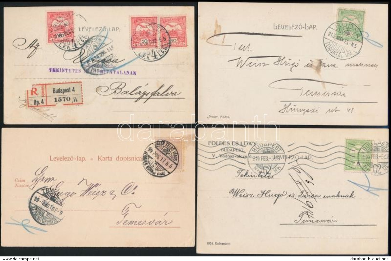1899-1914 8 Db Cégjelzéses Levelezőlap - Sonstige & Ohne Zuordnung