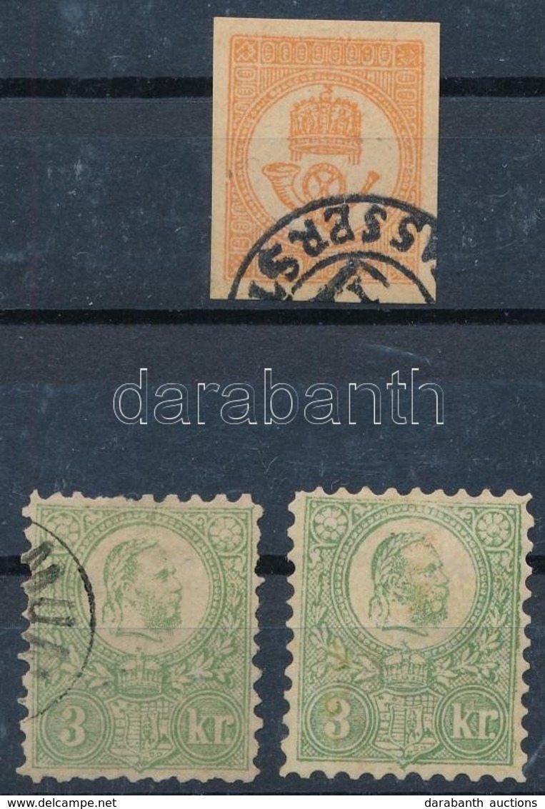 * O 1871 3 Db Hamisítvány összehasonlító Célra / 3 Forgeries For Comparison - Andere & Zonder Classificatie