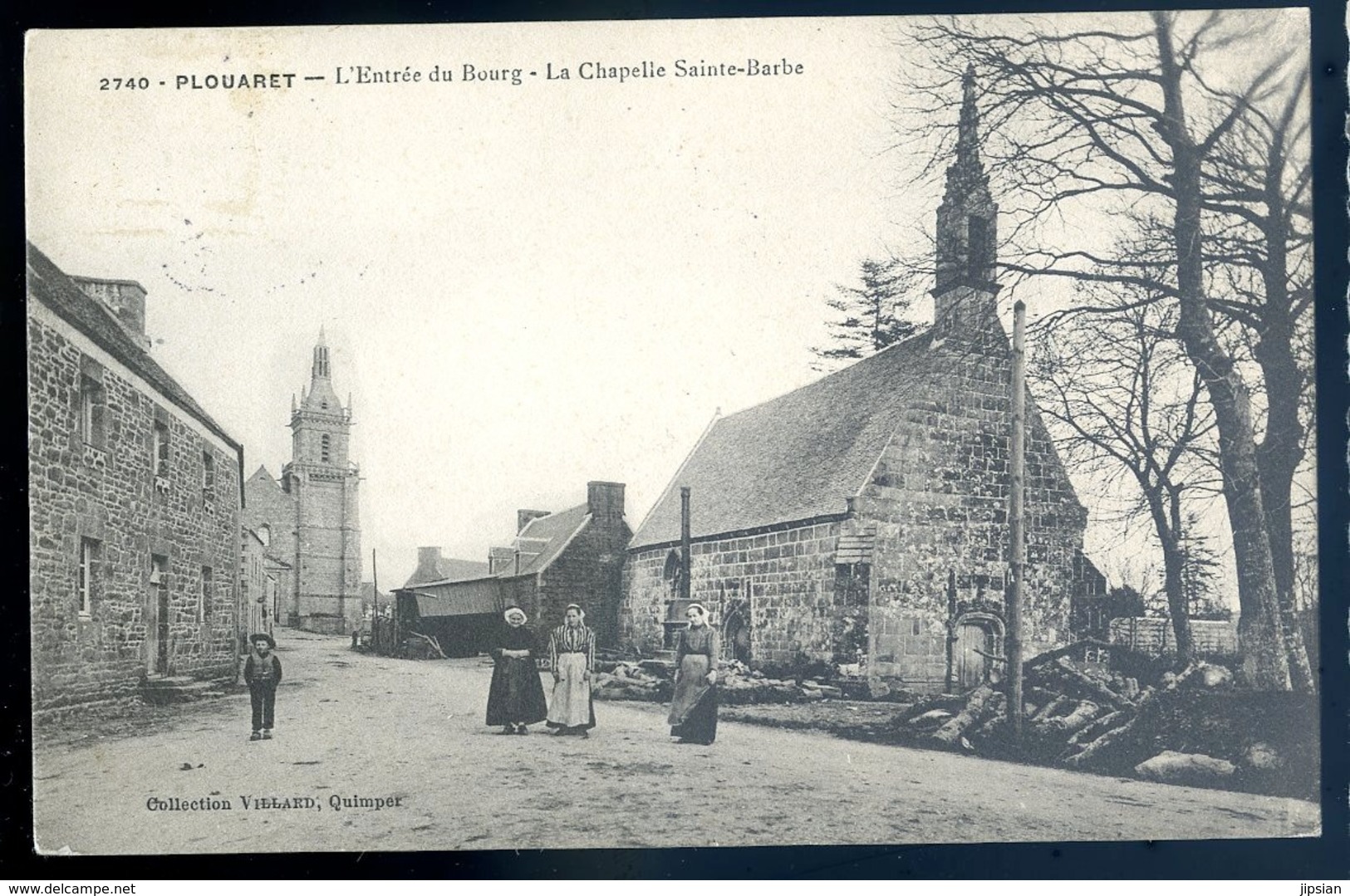 Cpa Du 22 Plouaret L' Entrée Du Bourg  -- La Chapelle Sainte Barbe  LZ111 - Plouaret