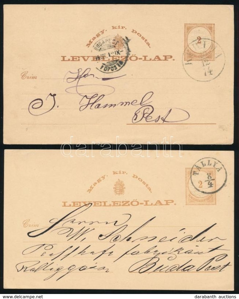 1874-1877 5 Db Használt Díjjegyes Levelezőlap - Autres & Non Classés