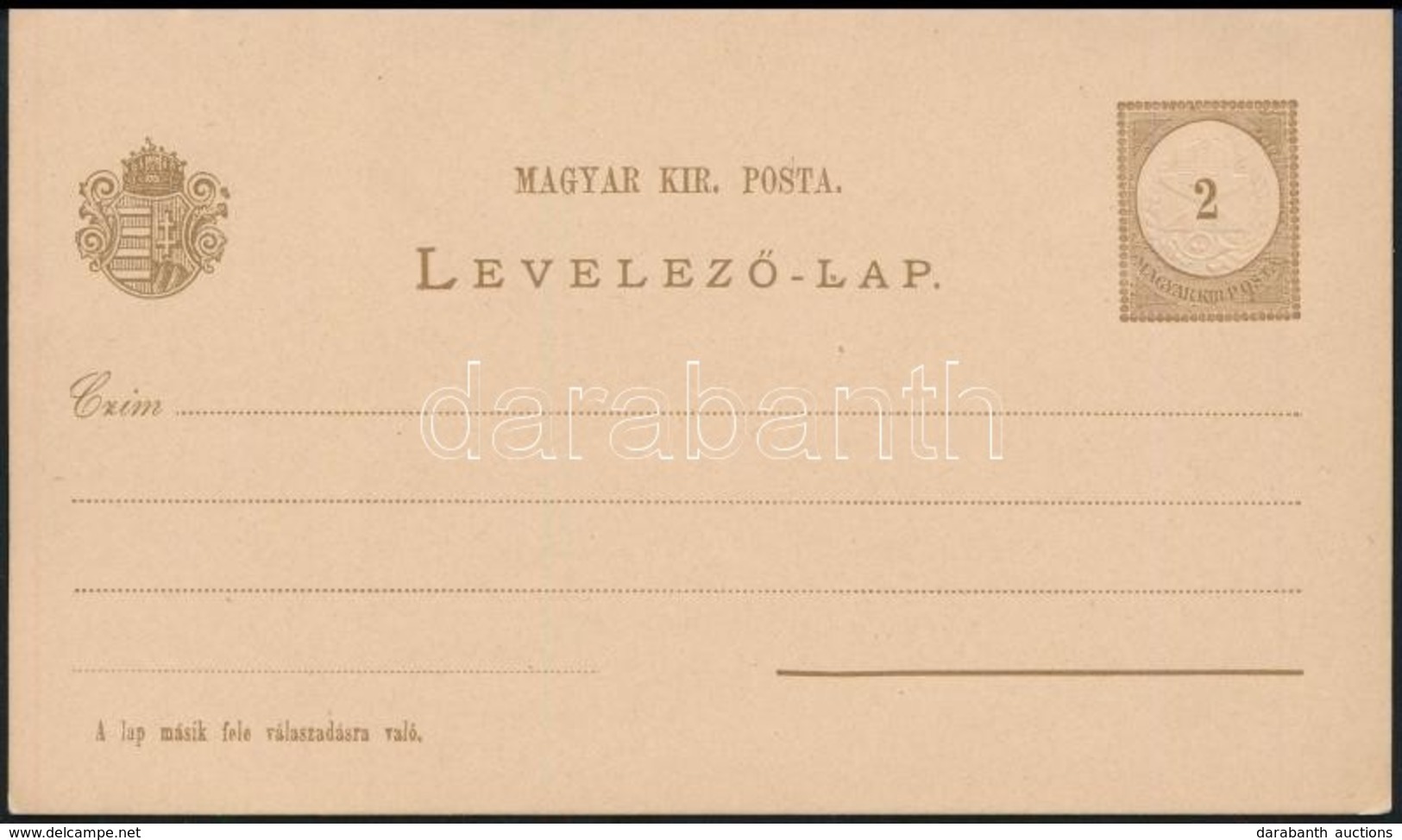 1882 Használatlan Válaszos Díjjegyes Levelezőlap 21b - Sonstige & Ohne Zuordnung