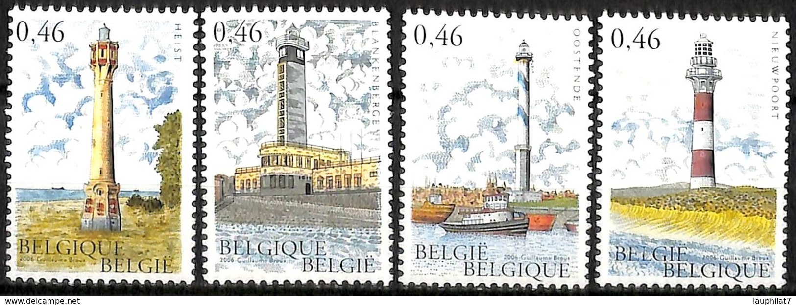 [154669]TB//**/Mnh-Belgique 2006 - N° 3529/32, La Côte Belge, Phares, SC, SNC - Neufs