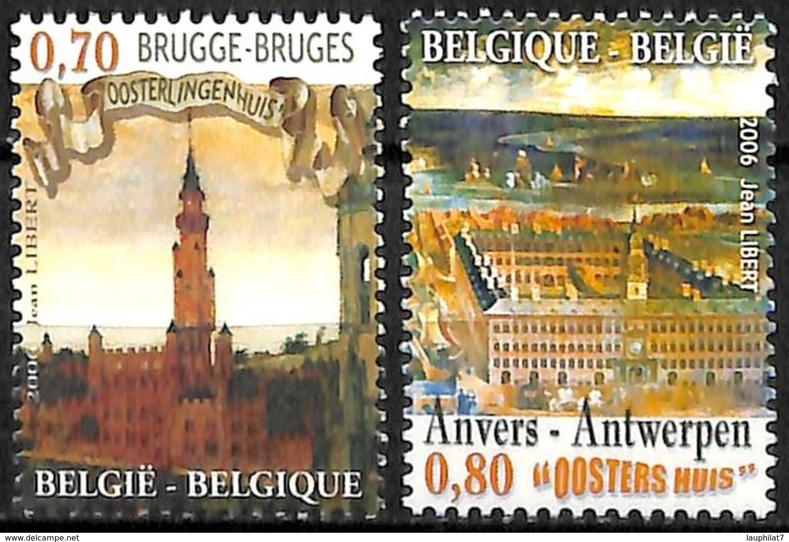 [154691]TB//**/Mnh-Belgique 2006 - N° 3550/51, La Hanse, Bruges Et Anvers, Brugge En Antwerpen, SC, SNC - Neufs