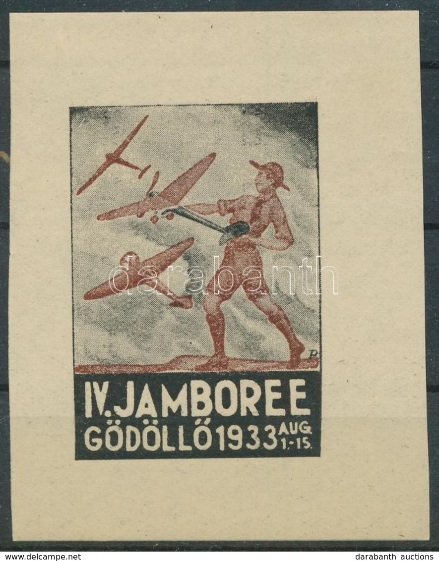 ** 1933/7a Cserkész IV. Jamboree Gödöllő, Repülők Emlékív (100.000) / Scout Jamboree - Other & Unclassified