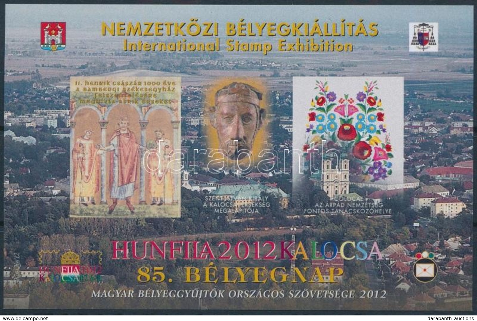 ** 2012 HUNFILA - Kalocsa Emlékív, Hátoldalán 'A MABÉOSZ ELNÖKSÉGÉNEK AJÁNDÉKA' Felirattal (12.000) - Autres & Non Classés