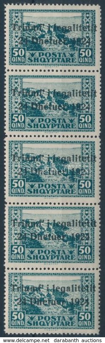 ** 1925 Alkotmány ötöscsík Mi 109 (gépszínátnyomat) - Andere & Zonder Classificatie