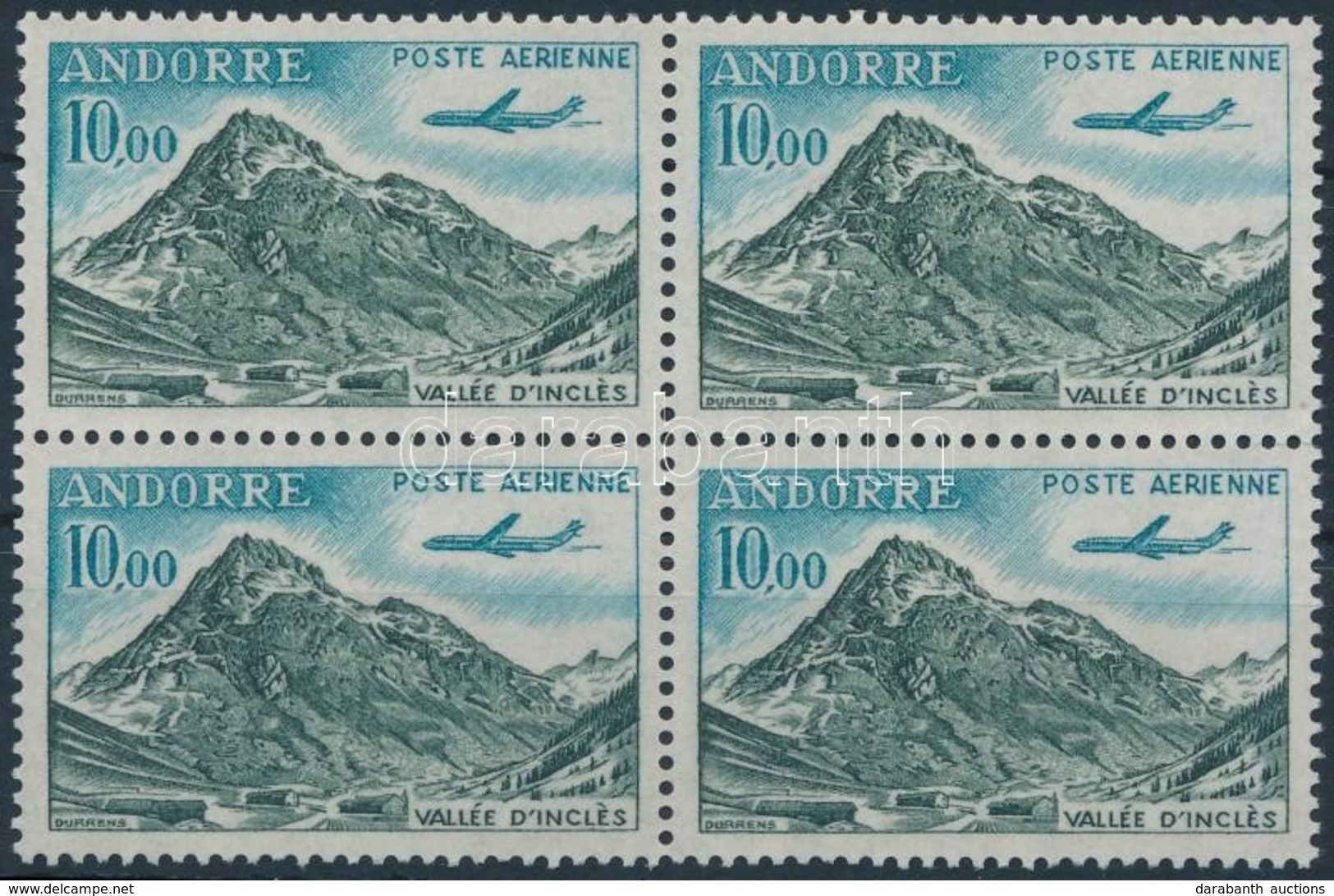 ** 1964 Tájak Négyestömb,
Landscape Block Of 4
Mi 185 - Andere & Zonder Classificatie