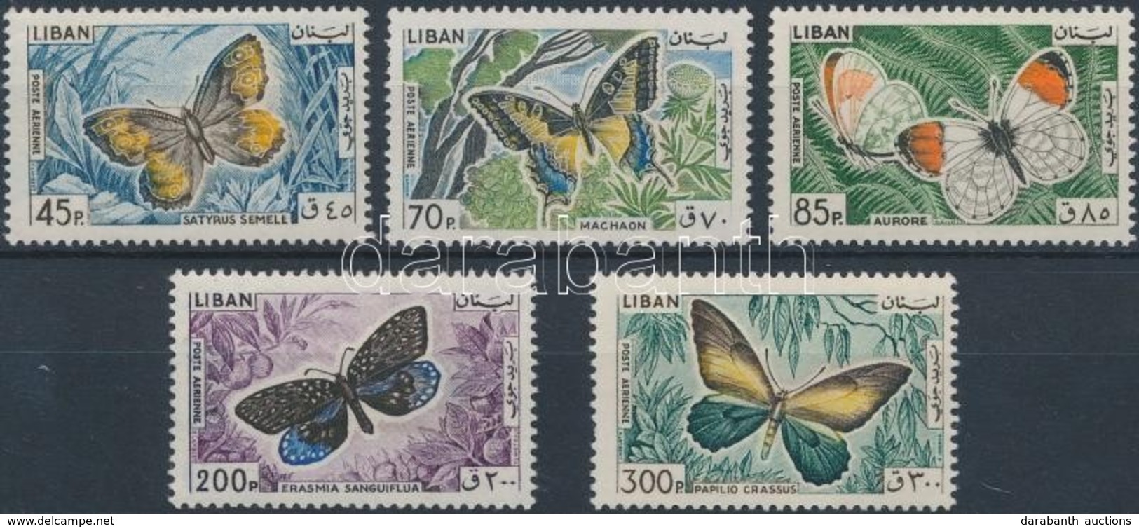 ** 1965 Lepkék 5 érték Mi 903-905 + 907-908 - Altri & Non Classificati