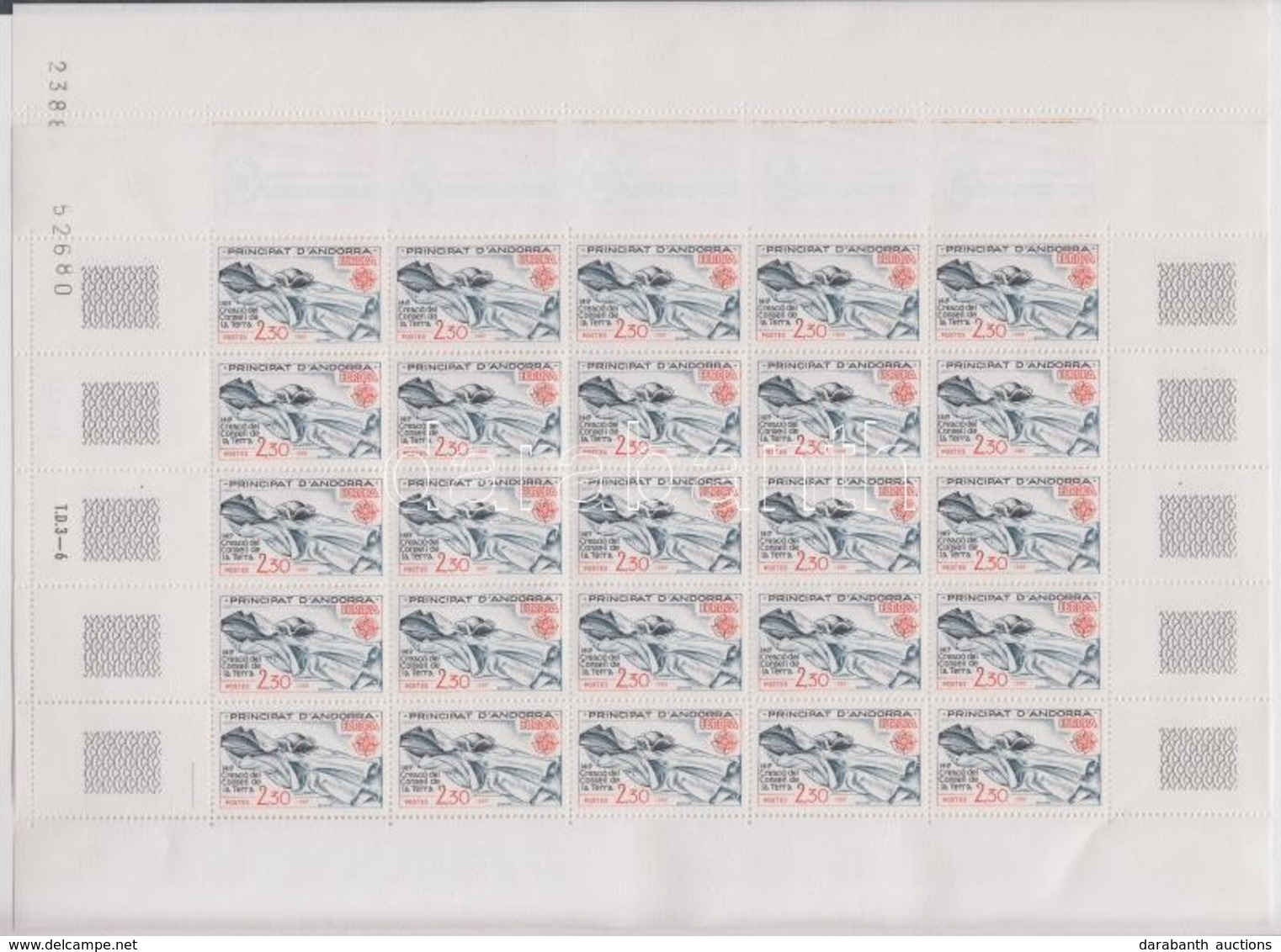 ** 1982 Europa CEPT Kisív Sor / Mi 321-322 Minisheets - Otros & Sin Clasificación