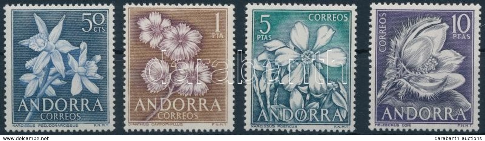 ** 1966 Virágok Sor,
Flowers Set
Mi 67-70 - Autres & Non Classés