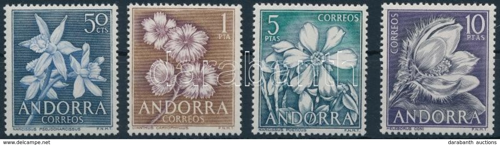 ** 1966 Virágok Sor,
Flowers Set
Mi 67-70 - Otros & Sin Clasificación