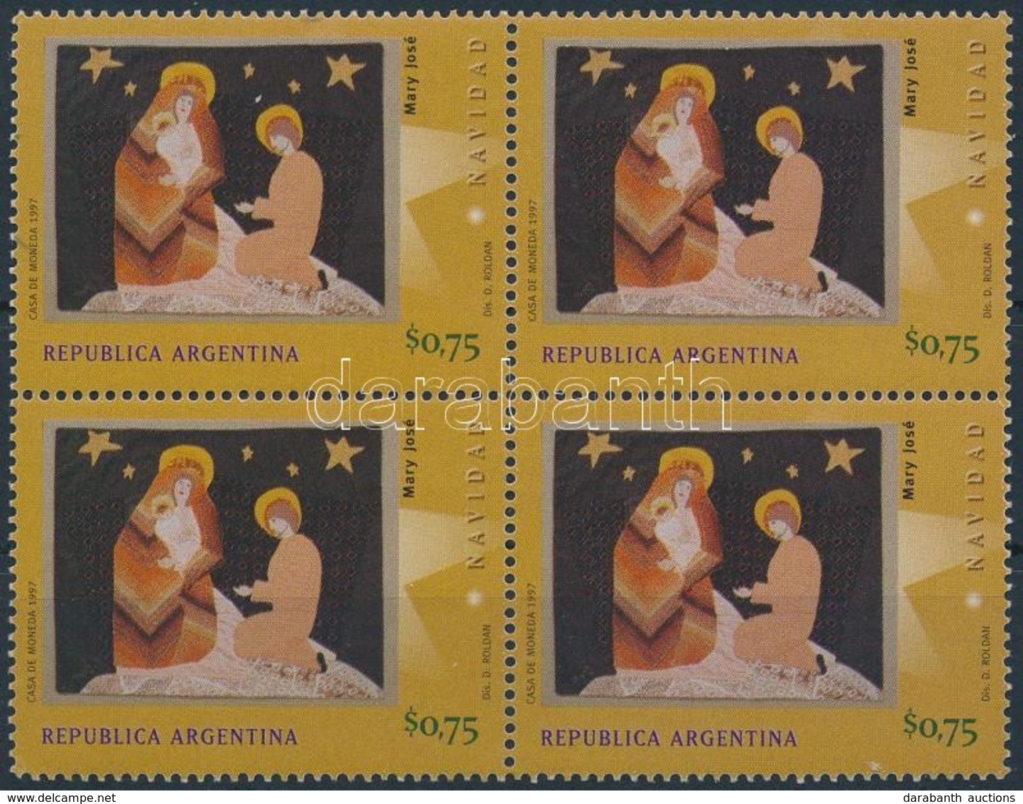 ** 1997 Karácsony Négyestömb,
Christmas Block Of 4
Mi 2385 - Andere & Zonder Classificatie