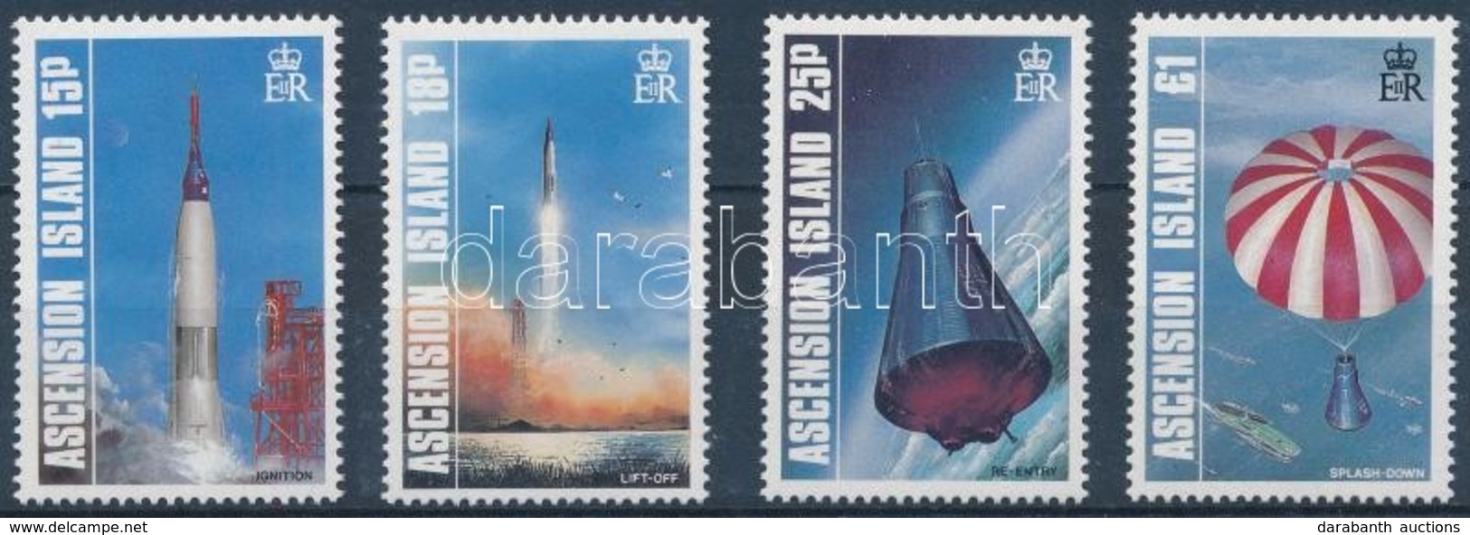 ** 1987 Űrutazás Sor,
Space Travel Set
Mi 429-432 - Andere & Zonder Classificatie