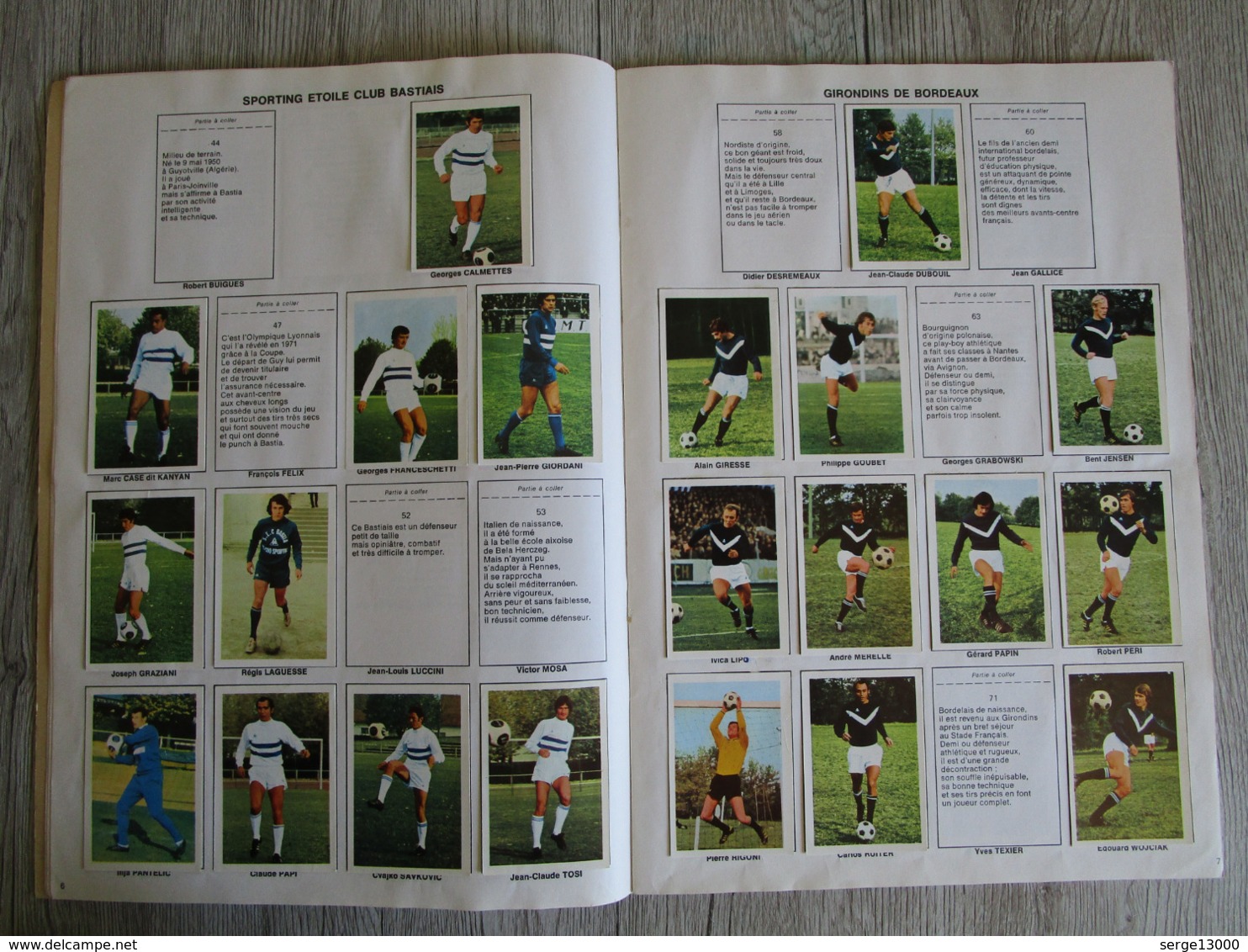 Album Vignettes Football En Action Championnat De France 1971 1972 AGE ( Pas Panini ) Avec Poster équipe De France - Other & Unclassified