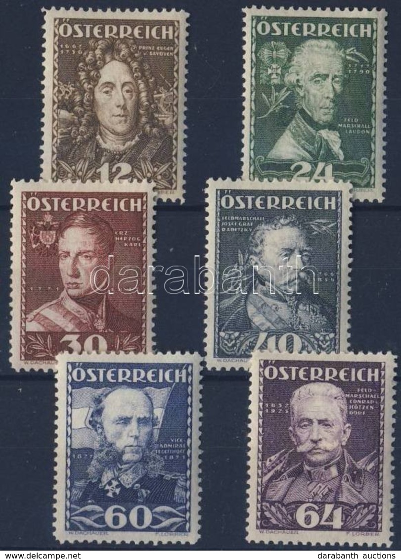 * 1935 Hadvezérek Mi 617-622 - Andere & Zonder Classificatie