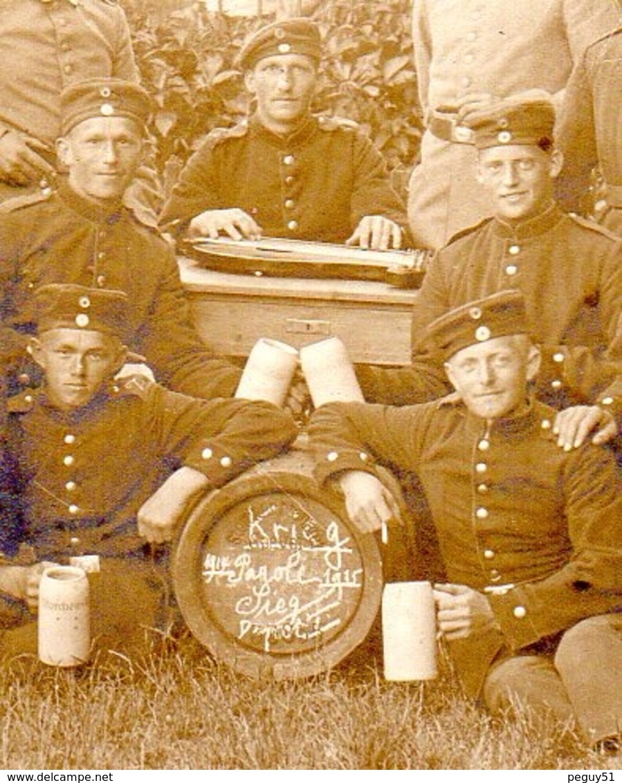 Carte-photo. Soldats Allemands. Feldpost Speyer. Photo Hans Lacher, Landau. Juin 1916 - Guerra 1914-18