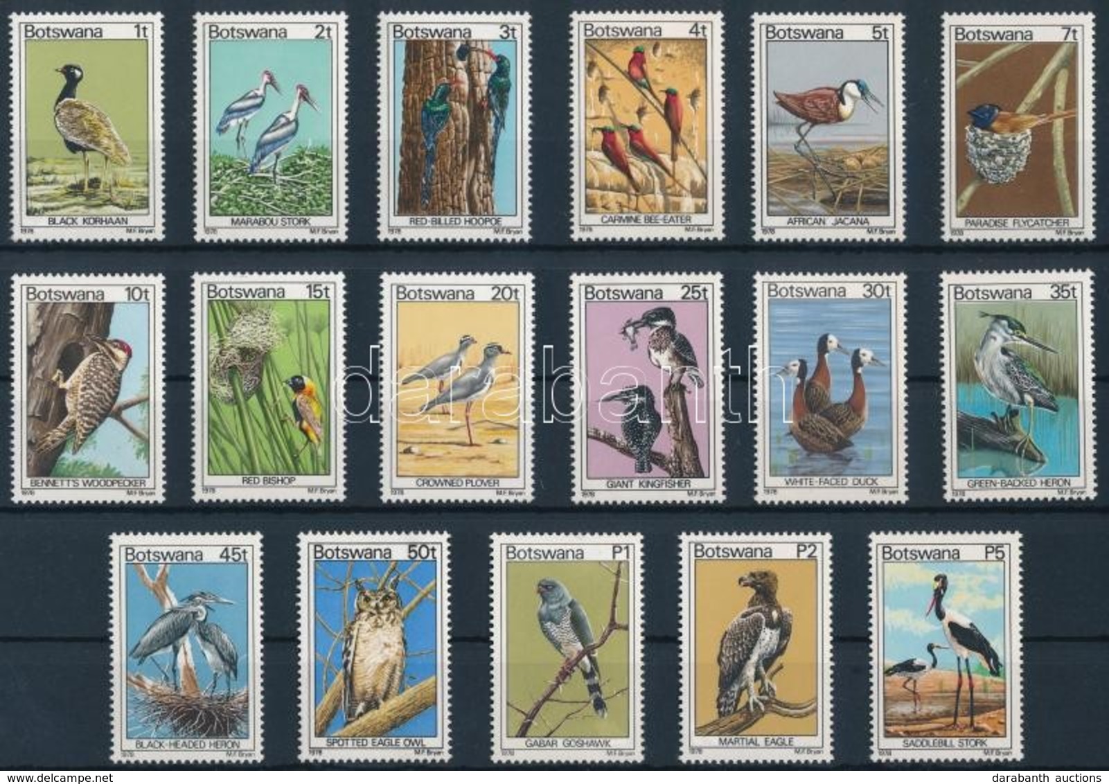 ** 1978 Forgalmi: Madarak Sor Mi 198-214 - Other & Unclassified