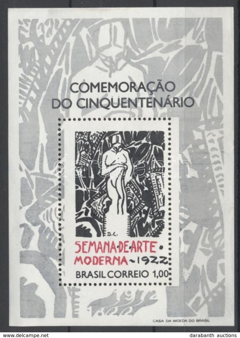 ** 1972 Modern Művészeti Hét, Sao Paolo Blokk Mi 29 - Autres & Non Classés