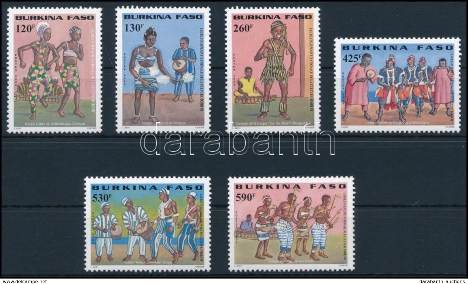 ** 2000 Tánc Sor,
Dance Set
Mi 1773-1778 - Other & Unclassified