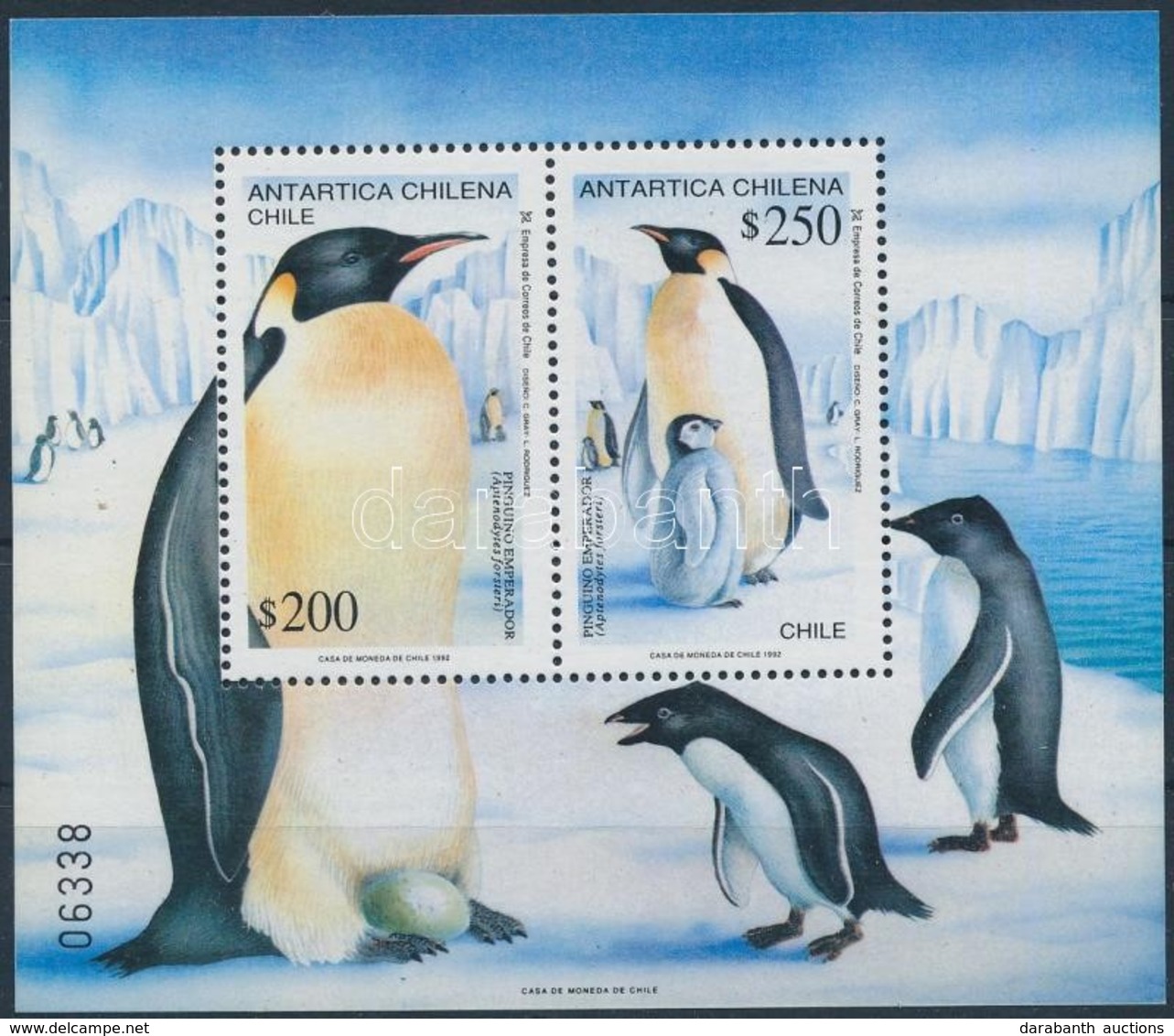 ** 1992 Pingvinek Blokk,
Penguins Block
Mi 23 - Andere & Zonder Classificatie