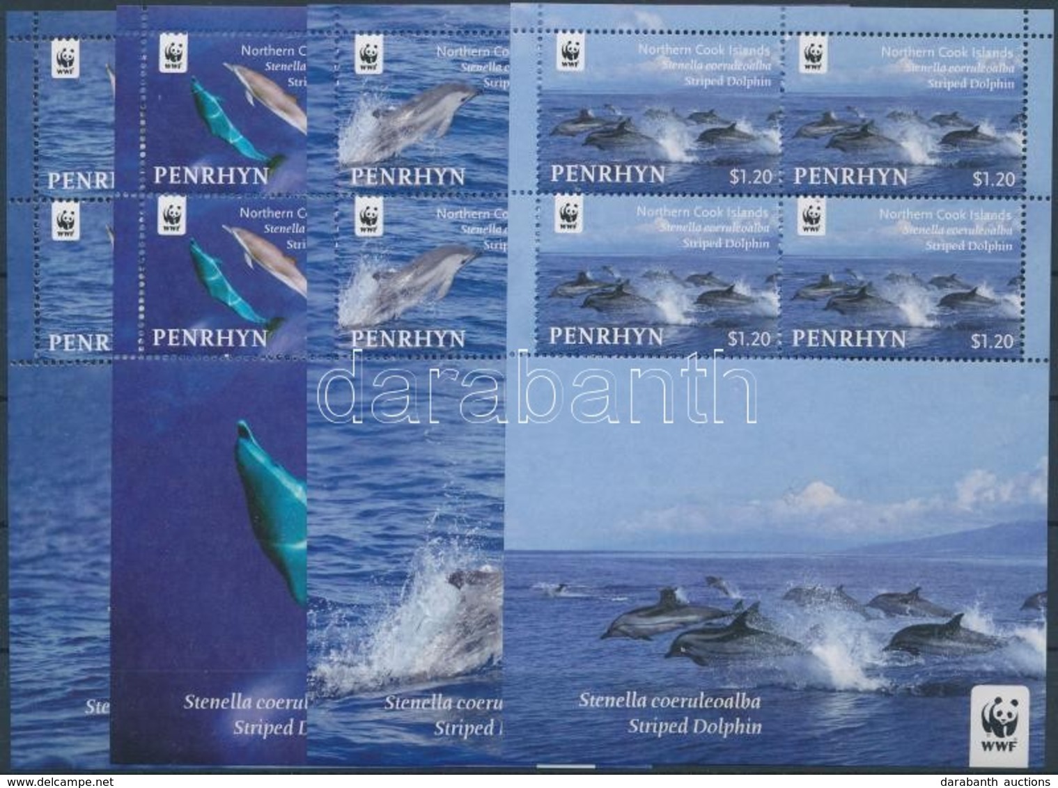 ** 2010 WWF: Delfin Kisívsor Mi 615-618 - Autres & Non Classés