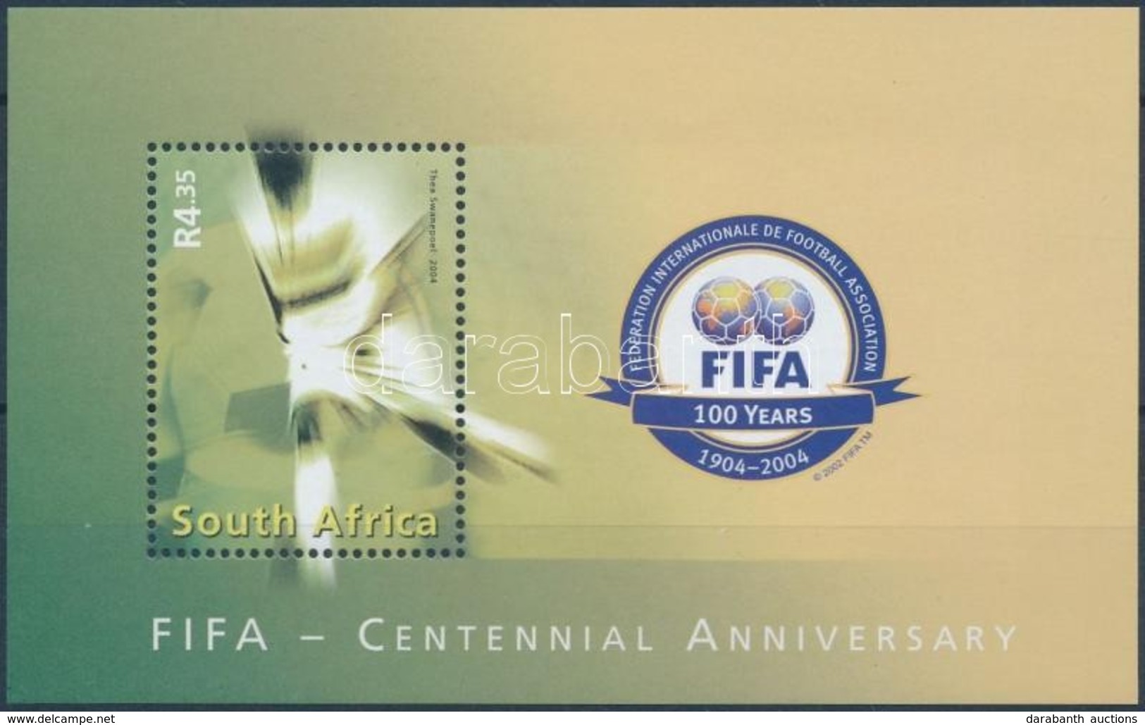 ** 2004 100 éves A FIFA Blokk Mi 101 - Autres & Non Classés