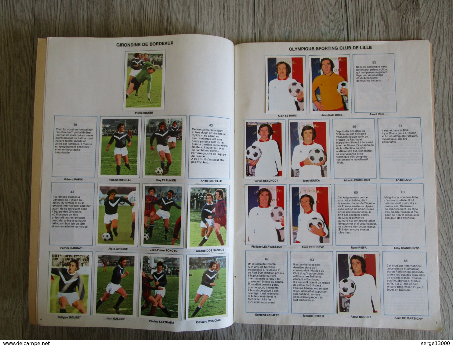 Album Vignettes Football En Match Championnat De France 1972 1973 AGE ( Pas Panini ) Avec Poster équipe De France - Other & Unclassified