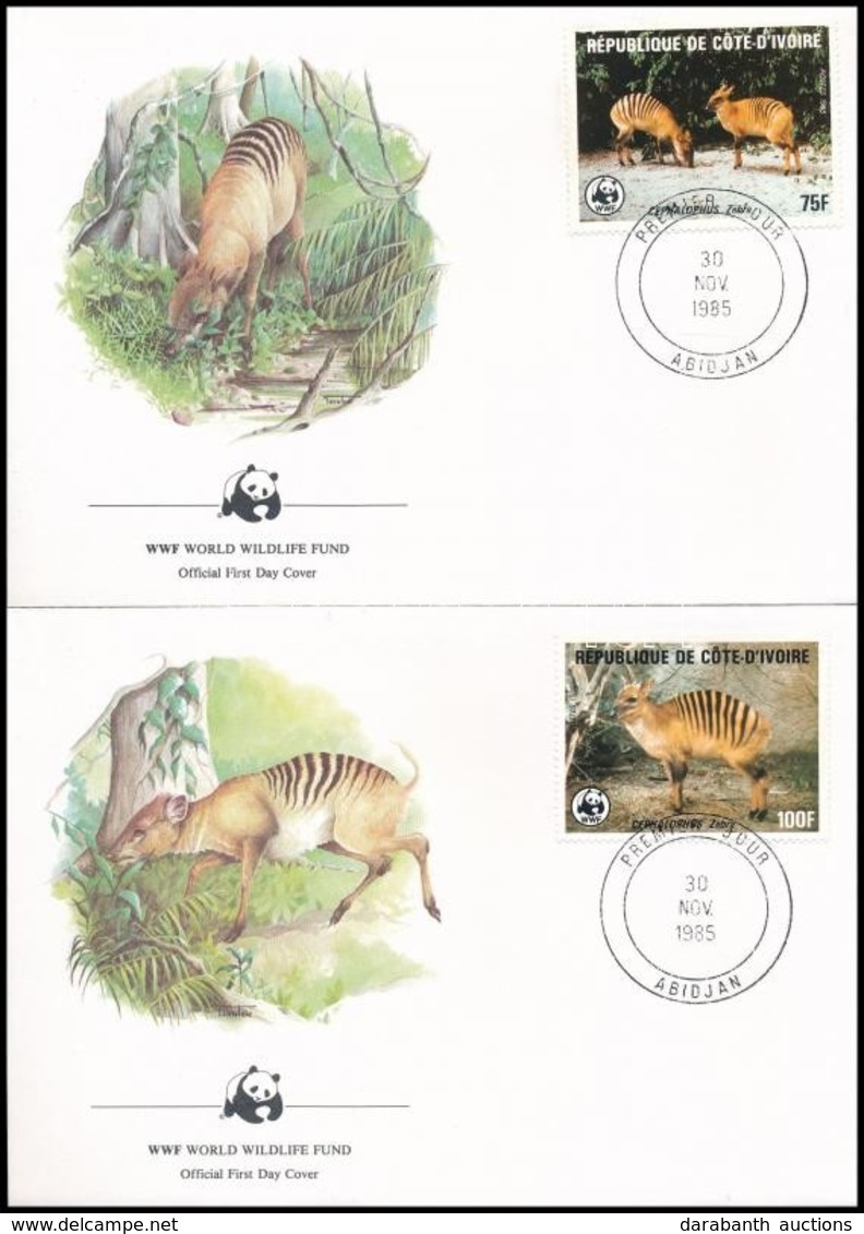 1985 WWF: Bóbitásantilop Sor 4 Db FDC-n Mi 881-884 - Andere & Zonder Classificatie