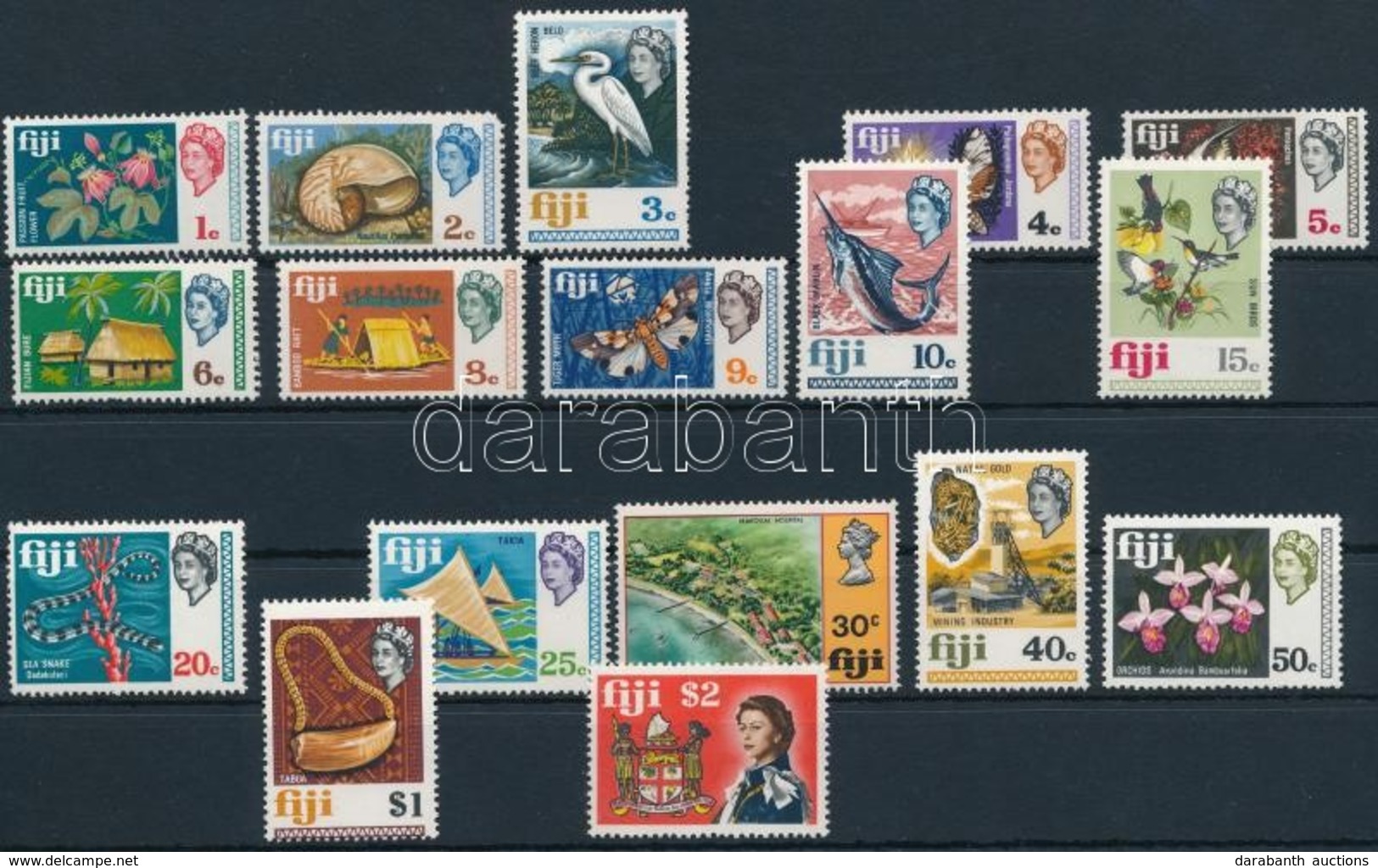 ** 1968 II. Erzsébet Brit Királynő Sor,
Elizabeth II Set
Mi 212-228 - Otros & Sin Clasificación