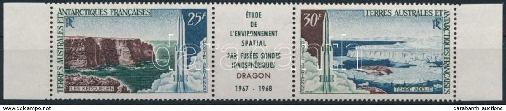 ** 1968 Rakéta ívszéli Hármascsík Mi 42-43 - Autres & Non Classés