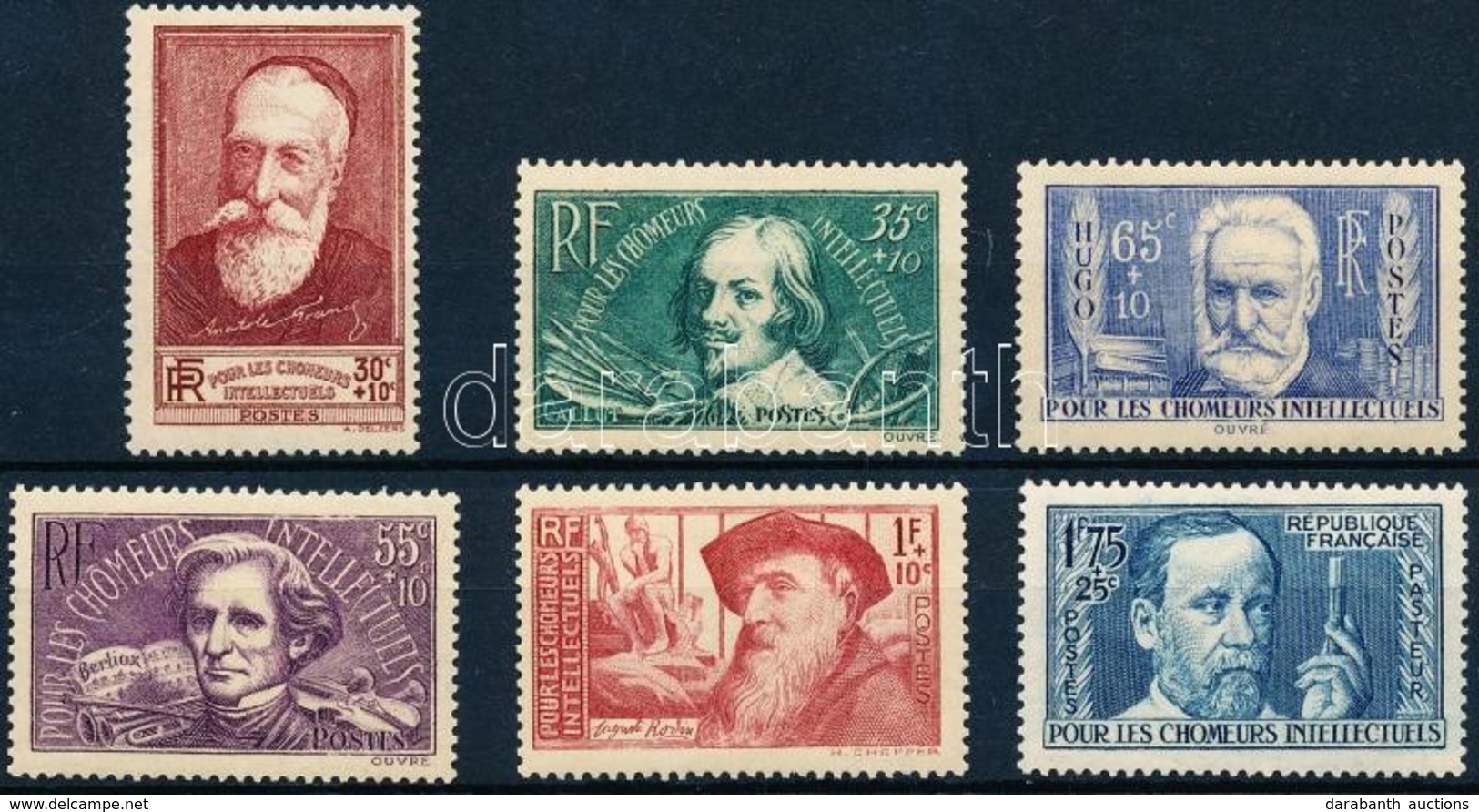 ** 1938 Segély Bélyeg: Híres Emberek Sor Mi 416-421 - Andere & Zonder Classificatie