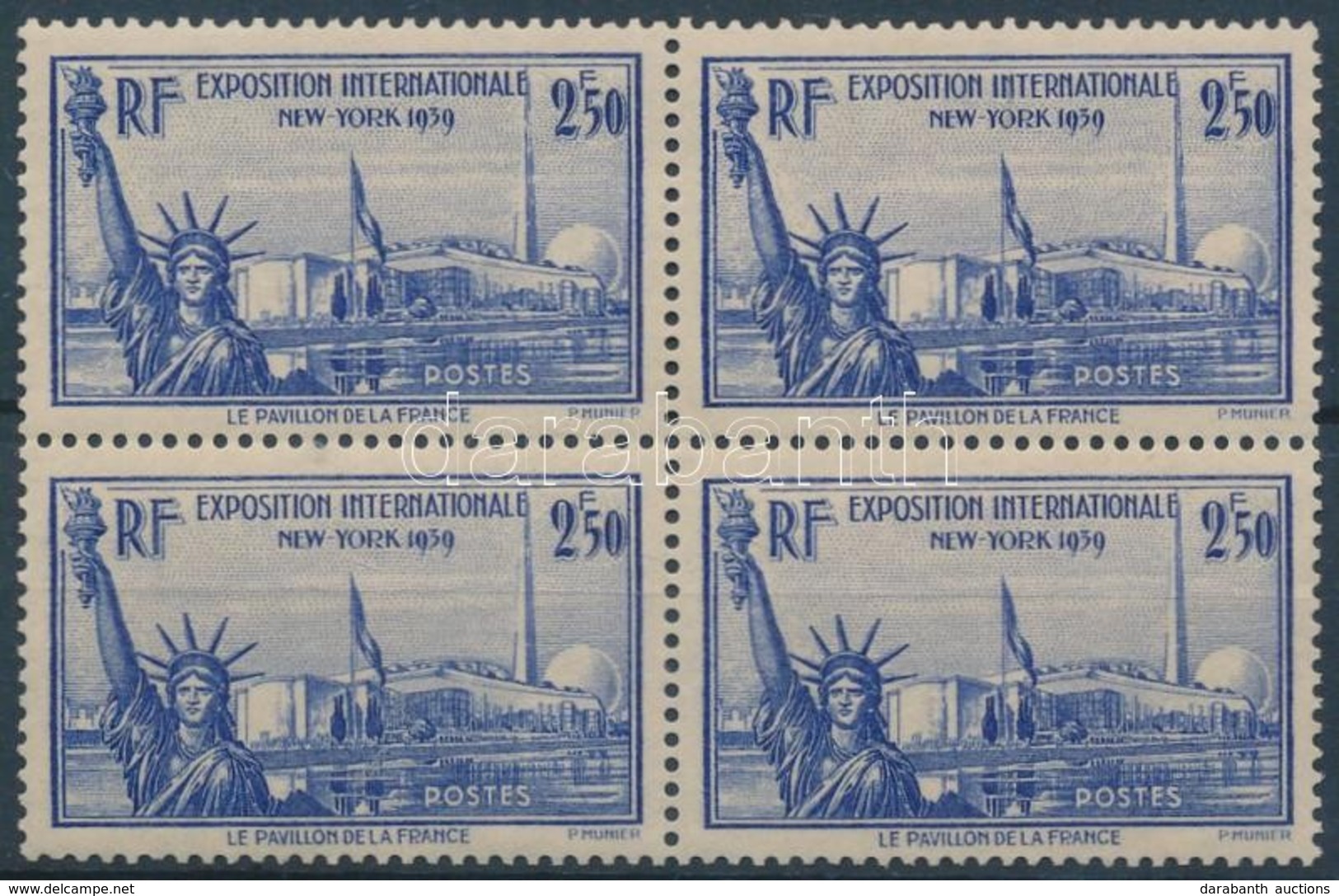 ** 1940 New York-i Világkiállítás 4-es Tömb Mi 445 - Sonstige & Ohne Zuordnung