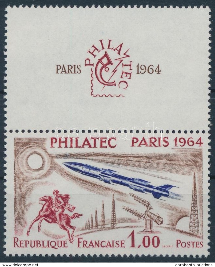 ** 1964 Kiállítás 'Philatec', Párizs (III). Bélyeg Szelvénnyel,
Exhibition 'Philatec', Paris (III). Stamp With Coupon
Mi - Otros & Sin Clasificación