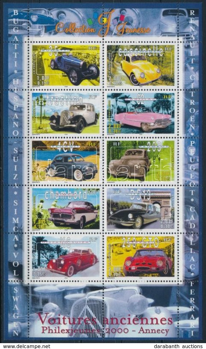 ** 2000 Oldtimer Autók Kisív,
Oldtimers Mini Sheet
Mi 3458-3467 - Sonstige & Ohne Zuordnung