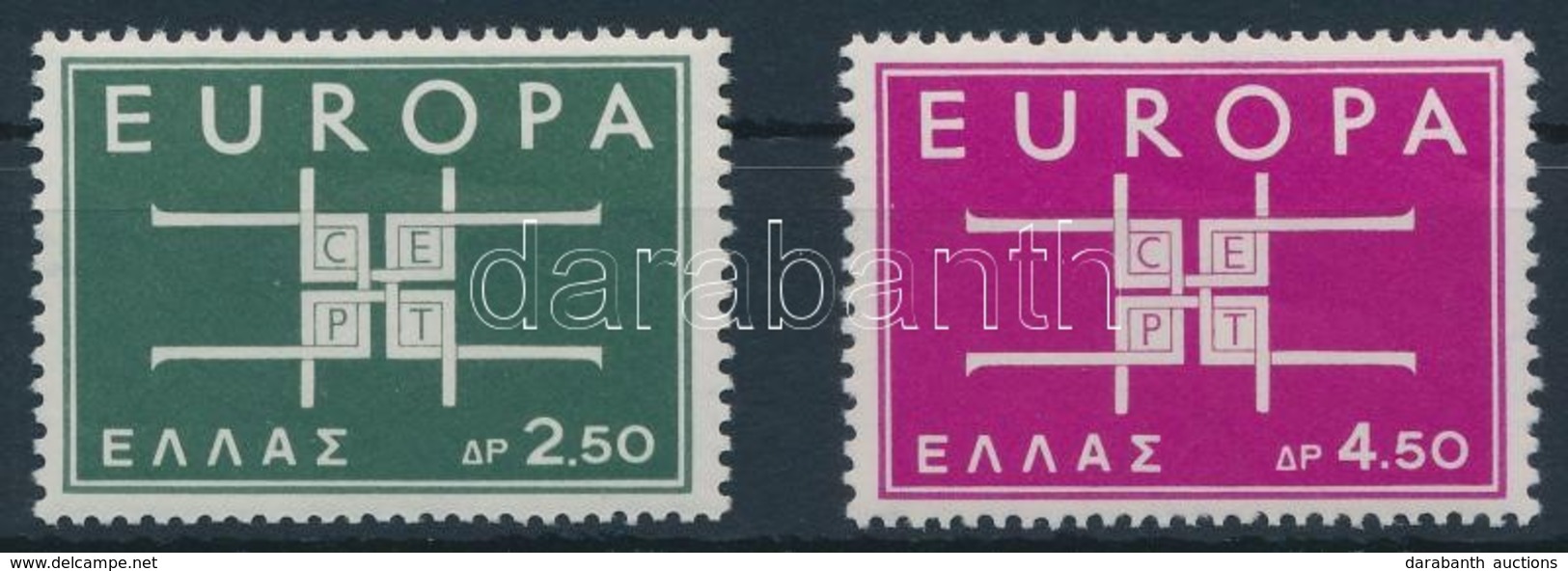 ** 1963 Europa CEPT Sor,
Europa CEPT Set
Mi 821-822 - Andere & Zonder Classificatie