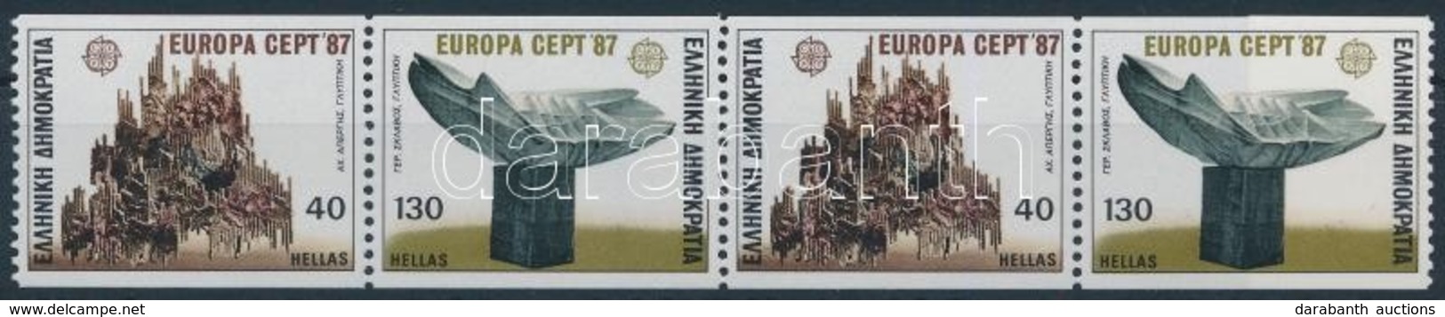 ** 1987 Europa CEPT Bélyegfüzetlap,
Europa CEPT Stamp-booklet Sheet
MH-Blatt 6 (Mi 1651 C-1652 C) - Otros & Sin Clasificación