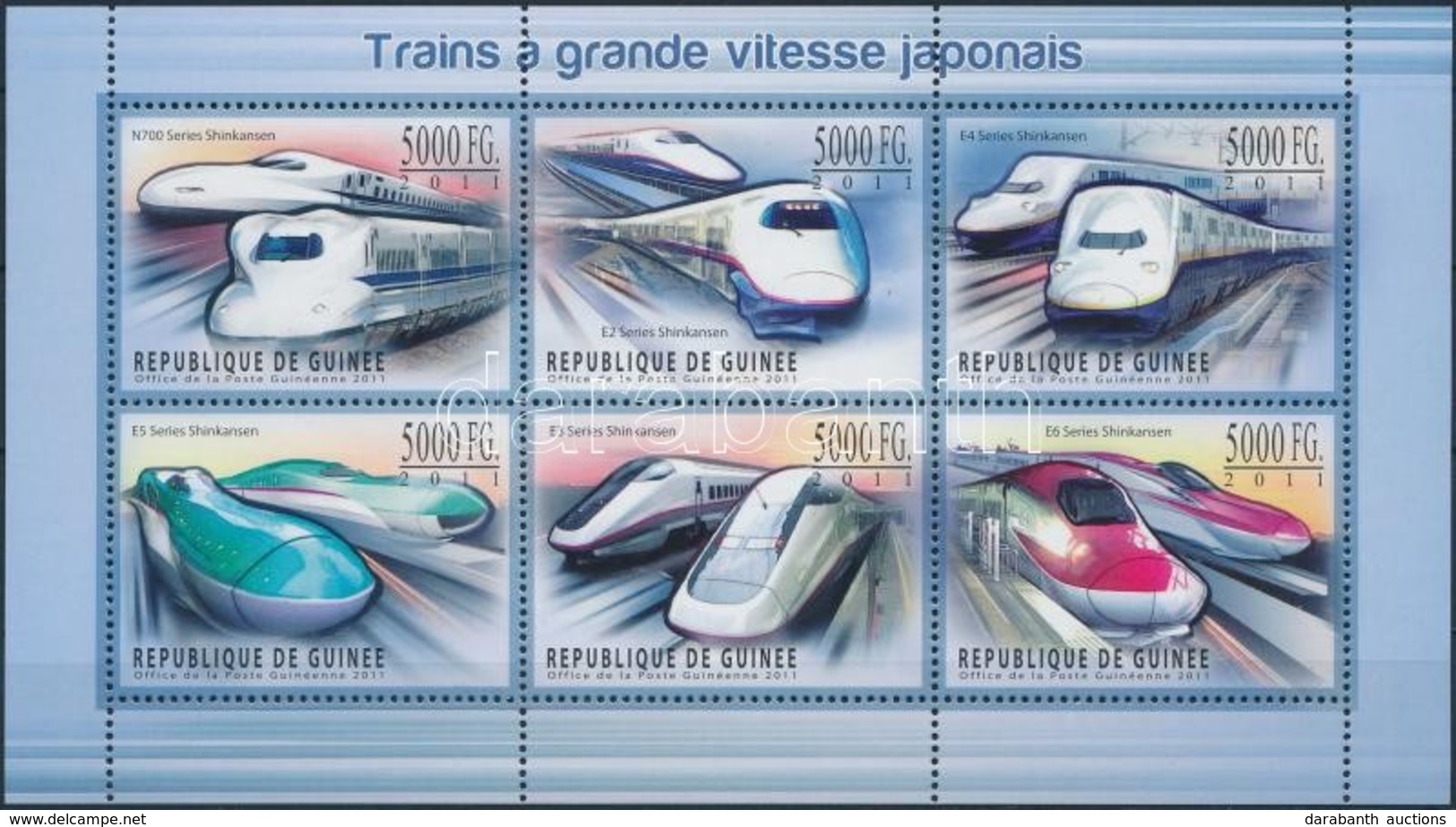 ** 2011 Vasút Kisív Mi 8397-8402 + Blokk 1957 - Andere & Zonder Classificatie