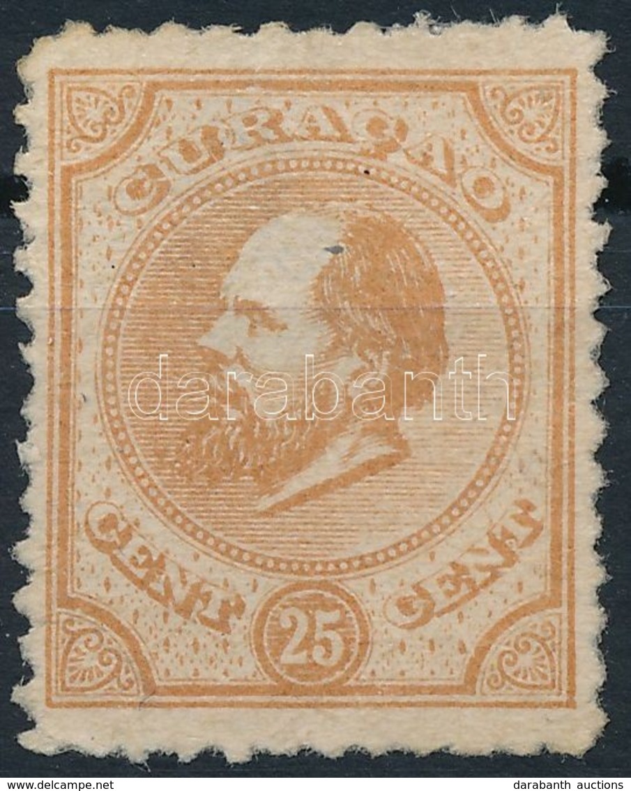 (*) Curacao 1876/1889 III. Wilhelm Király 1 érték Mi 11 - Andere & Zonder Classificatie