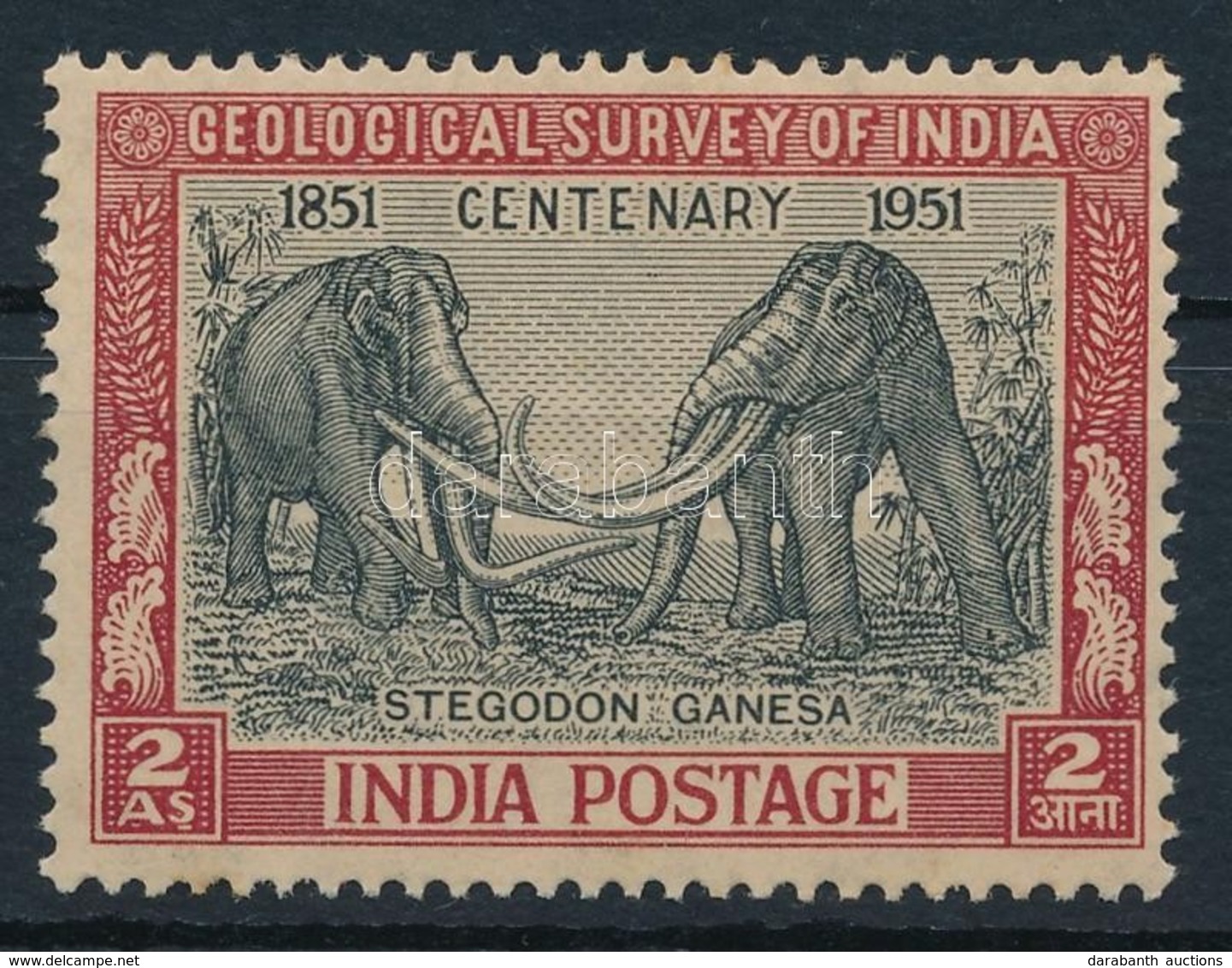 ** 1951 Indiai Földtani Intézet Bélyeg,
Indian Geological Institute Stamp
Mi 218 - Sonstige & Ohne Zuordnung