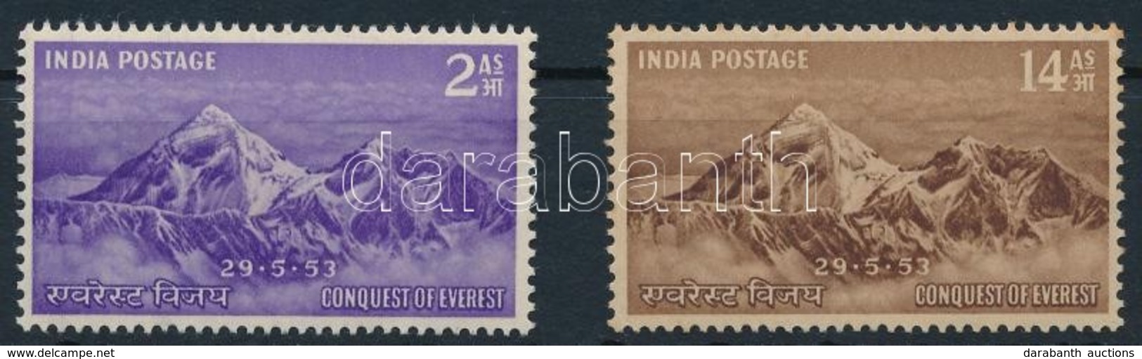 ** 1953 Mount Everest Sor,
Mount Everest Set
Mi 228-229 - Andere & Zonder Classificatie