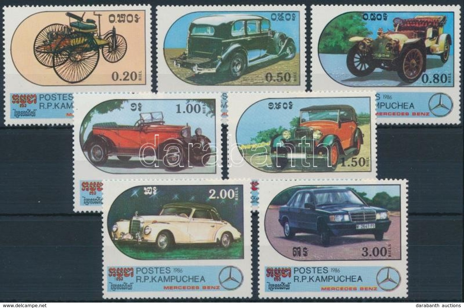 ** 1986 Autó Sor,
Car Set
Mi 762-768 - Autres & Non Classés