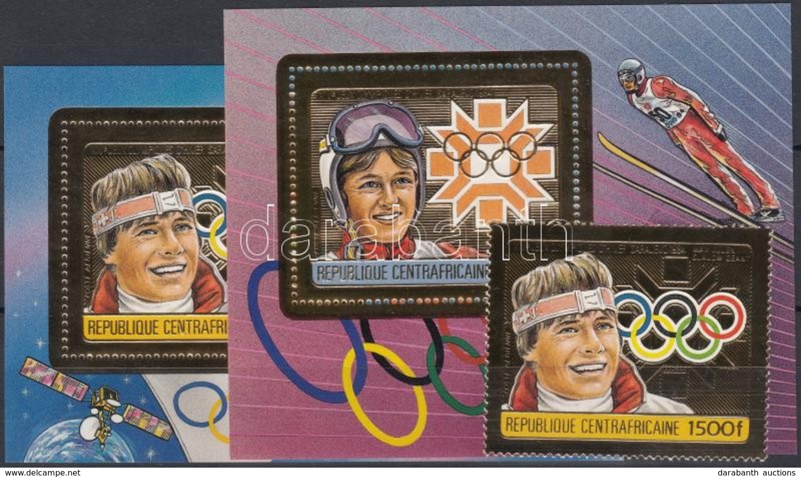 ** 1984 A Szarajevói Téli Olimpia Aranyérmesei Mi 1069A + Blokk 304A-305A - Other & Unclassified