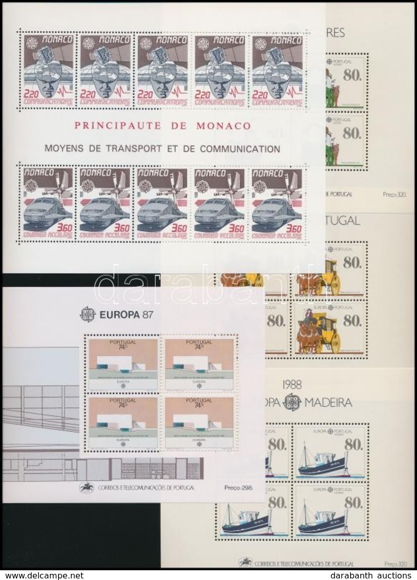 ** Europa CEPT 1987-1988 5 Klf Blokk - Otros & Sin Clasificación