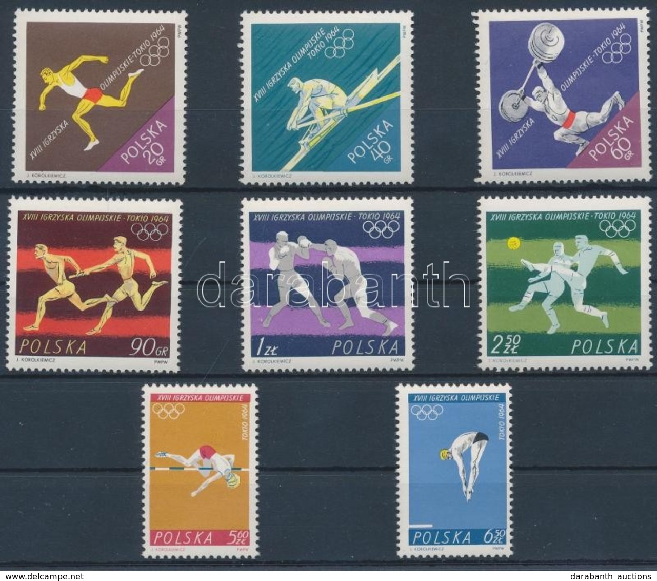 ** 1964 Tokiói Nyári Olimpia Sor Mi 1514-1521 + Blokksor Mi 33-34 - Andere & Zonder Classificatie